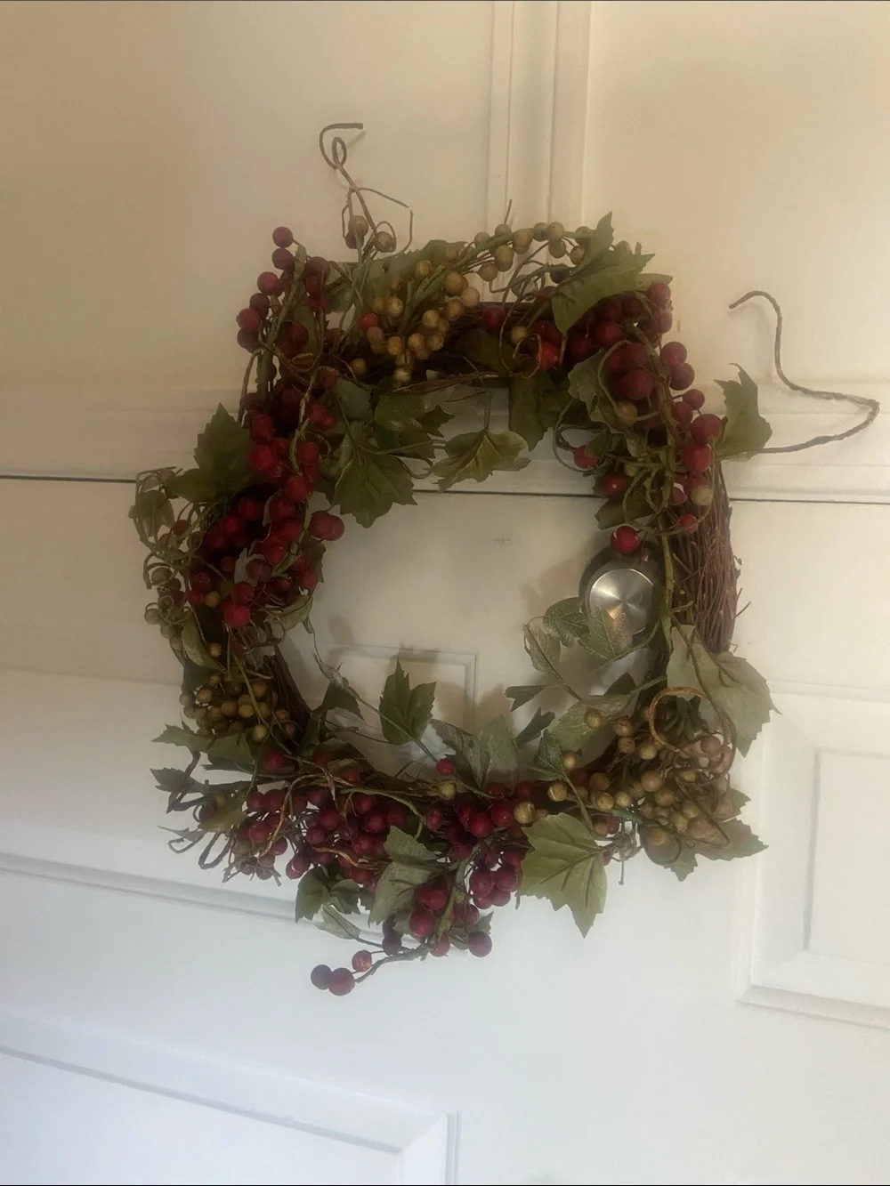 Rustic Red Berry Wreath - Home Accents